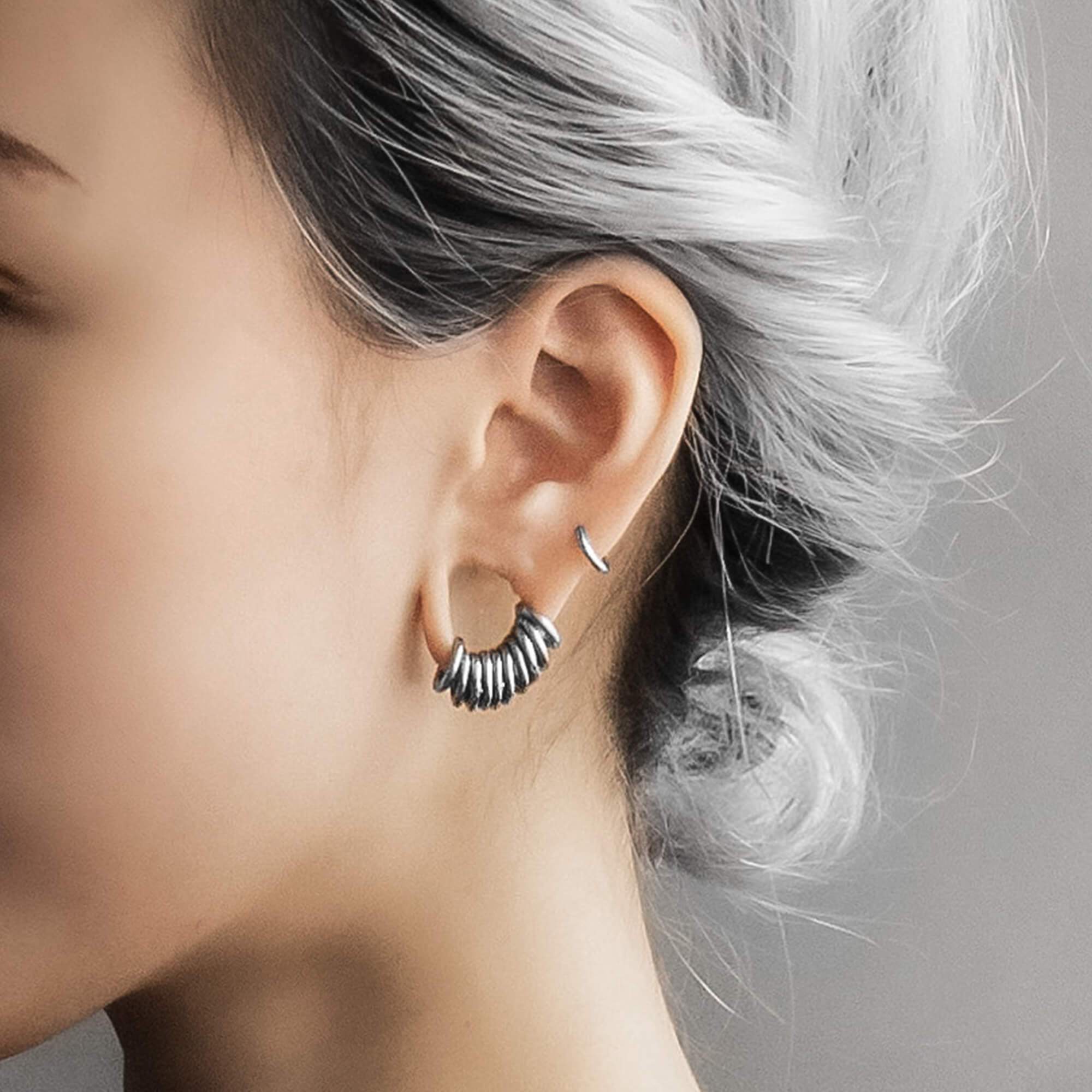 Demonia Classic Ring Stack in Steel π€