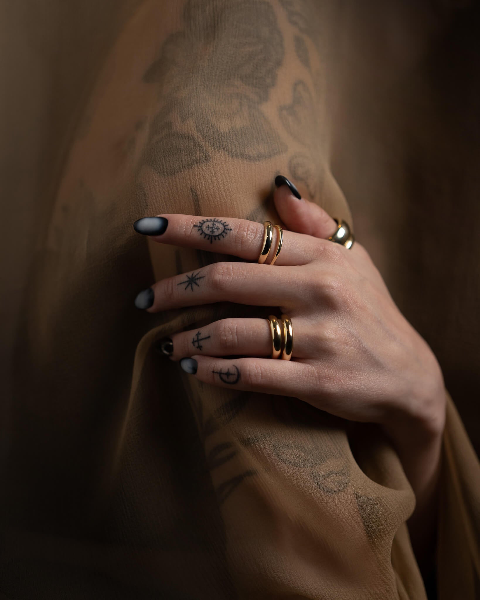 Demonia Syd Classic Stacker Ring (Slim) 🖤