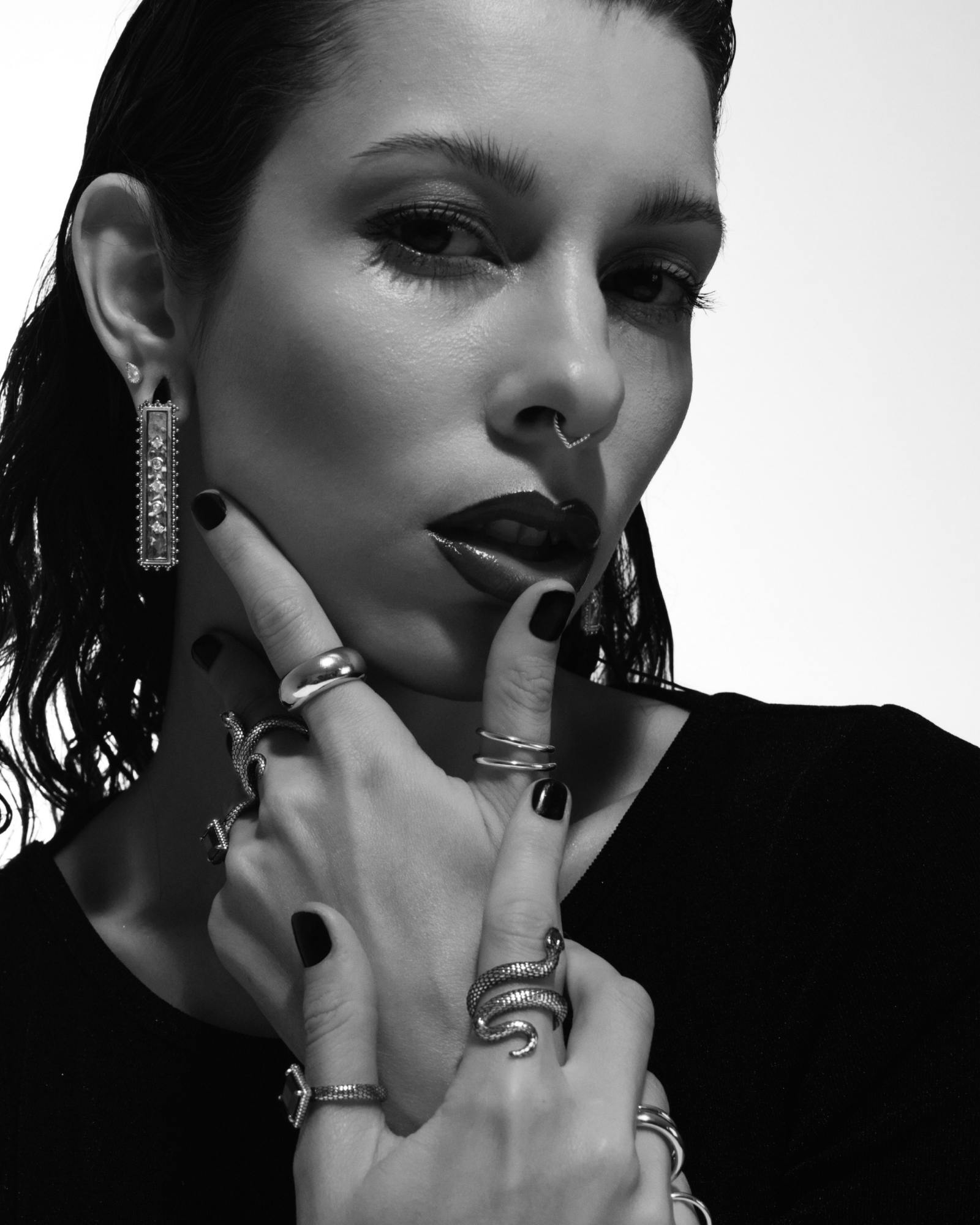 Demonia Syd Classic Stacker Ring (Slim) 🖤